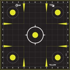 Allen Ez Aim - Splash Peel Away Target Pad, Sight-In Grid, 12.5" Square, Pack of 30 (15211-30)