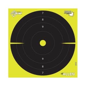 Allen EZ Aim - Splash Bullseye Target, Non-Adhesive, 8"x8", Pack of 25 (15213)