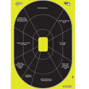 Allen EZ Aim Splash Reactive Paper Handgun Trainer Targets, 8-Pack (15220)