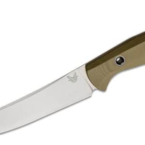 Benchmade 15500-3 Meatcrafter - 6.08", Trailing Point, OD Green G10 Handle (15500-3)