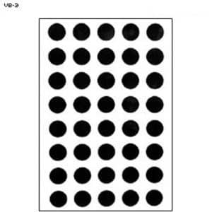 Action Target - Military 3" Circle Training Paper Target (VB-3)