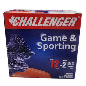 Challenger Shotgun Ammunition - 12ga, 2-3/4", #4, 1-1/8oz, Box of 25 (10014)