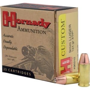 Hornady Custom - 9mm Luger, 124gr, XTP, Box of 25 (90242)
