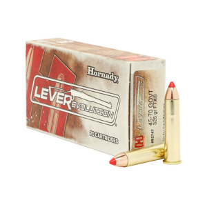 Hornady LEVERevolution - 45-70 Govt, 325gr, FTX, Box of 20 (82747)