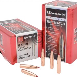 Hornady ELD Match - 6.5mm, 147gr, Box of 100 (26333)