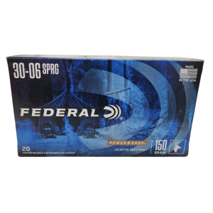 Federal Power-Shok - 30-06 Sprg, 150gr, JSP, Box of 20 (3006A)