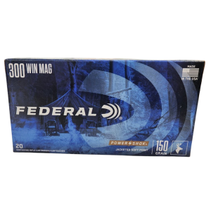 Federal Power-Shok - 300 Win Mag, 150gr, JSP, Box of 20 (300WGS)