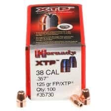 Hornady Pistol - 38 Cal, 125gr, HP, Box of 100 (35730)