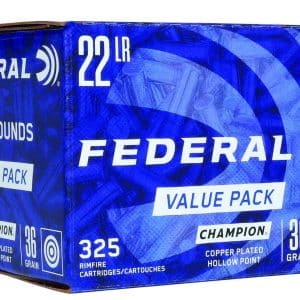 Federal Value Pack - 22LR, 36gr, CPHP, Box of 325 (725)