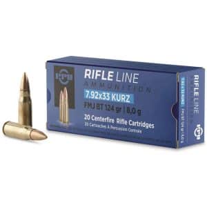 PPU Prvi Partizan - 7.92x33 Kurz, 124gr, FMJ, Box of 20 (A424)