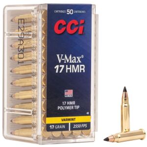CCI V-Max - 17 HMR, 17gr, Poly-Tip, Box of 50 (49)