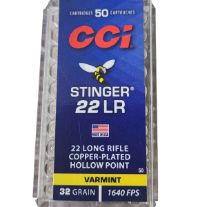 CCI Stinger - 22LR, 32gr, HP, Box of 50 (50)