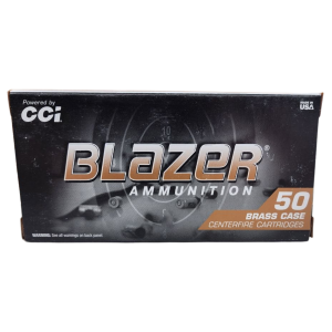 CCI Blazer Brass - 9mm Luger, 124gr, FMJ, Box of 50 (5201)