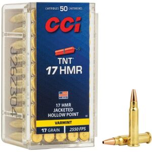 CCI TNT - 17 HMR, 17gr, JHP, Box of 50 (53)