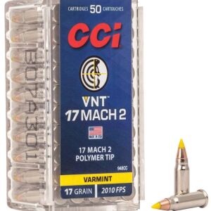 CCI VNT - 17 Mach 2, 17gr, Poly-Tip, Box of 50 (948CC)