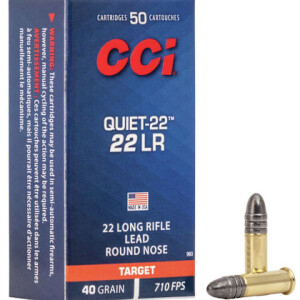 CCI Quiet - 22LR, 40gr, SHP, Box of 50 (960)
