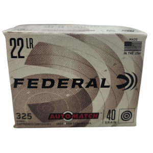 Federal AutoMatch - 22LR, 40gr, LRN, Box of 325 (AM22)