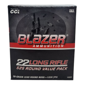 CCI Blazer - 22LR, 38gr, LRN, Box of 525 (10022)