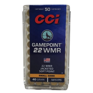 CCI Gamepoint - 22 WMR, 40gr, JSP, Box of 50 (22)