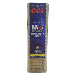 CCI Mini-Mag - 22LR, 40gr, SHP, Box of 100 (36CC)