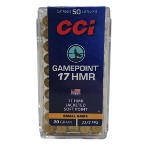 CCI Gamepoint - 17 HMR, 20gr, JSP, Box of 50 (52)