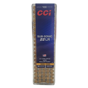 CCI Subsonic - 22LR, 40gr, LHP, Box of 100 (56)