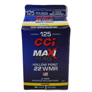 CCI Maxi-Mag - 22 WMR, 40gr, JHP, Box of 125 (920CC)