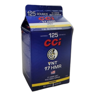 CCI VNT - 17 HMR, 17gr, Poly-Tip, Box of 125 (923CC)