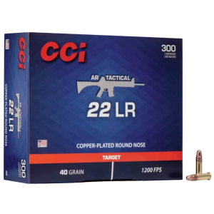 CCI AR Tactical - 22LR, 40gr, RN, Box of 300 (956)