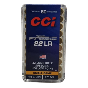 CCI Suppressor - 22LR, 45gr, LHP, Box of 50 (957)