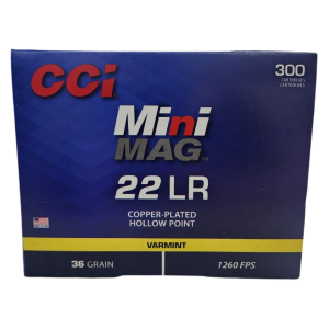 CCI Mini-Mag - 22LR, 36gr, CPHP, Box of 300 (962)