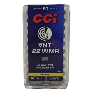 CCI VNT - 22 WMR, 30gr, VNT, Box of 50 (969CC)