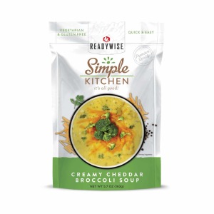 ReadyWise Simple Kitchen - Creamy Cheddar Broccoli Soup, 1 Serving (RWSK02-028)