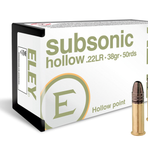 ELEY Subsonic HP - 22LR, 38gr, HP, Box of 50 (E05400)