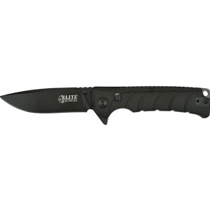 Elite Tactical Backdraft - 3.6", Black Oxidized, Plain Edge, Nylon (ET-FDR011BKCS)