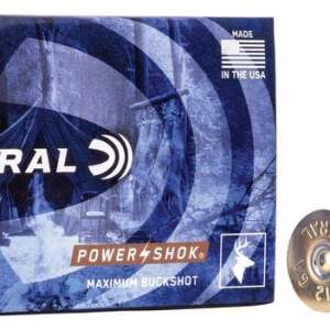 Federal Power-Shok - 12GA, 2-3/4", 9 Pellets, 00 Buck, Box of 5 (F12700)