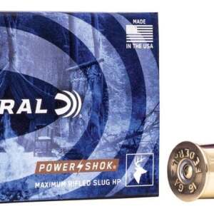Federal Power-Shok - 16GA, 2-3/4", 4/5 oz, Rifled Slug, Box of 5 (F164RS)
