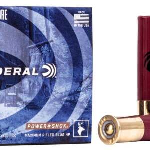 Federal Power-Shok - 410GA, 2-1/2", 1/4 oz, Rifled Slug, Box of 5 (F412RS)