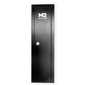 HQ Outfitters Gun Cabinet - 14 Gun Capacity, Key Lock, Steel, Black, IN STORE PICKUP ONLY (HQ-GC14)