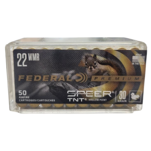 Federal Premium V-Shok TNT - 22 WMR, 30gr, JHP, Box of 50 (P765)