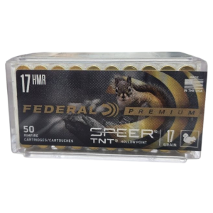 Federal Premium V-Shok TNT - 17 HMR, 17gr, JHP, Box of 50 (P770)