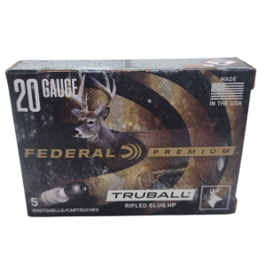 Federal Vital-Shok Rifled Slug - 20GA, 2-3/4", 3/4 oz, Box of 5 (PB203RS)