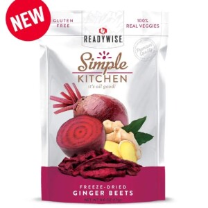 ReadyWise Simple Kitchen - Ginger Beets, 1 Serving (RWSK02-019)