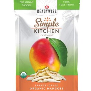 ReadyWise Simple Kitchen - Organic Freeze-Dried Mangoes, 1 Serving (RWSK02-015)