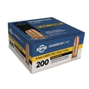 PPU Prvi Partizan - 9mm Luger, 115gr, FMJ, Box of 200 (PPH9F1M)
