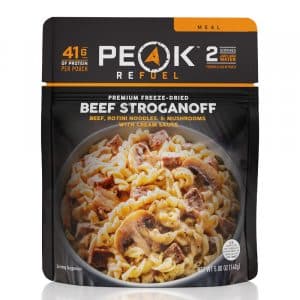 Peak Refuel Premium Freeze Dried Meals - Beef Stroganoff, 2 Servings (B07VVF5V5Z)