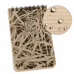 Rite in the Rain Top Spiral Notebook - Tan with Grass, 3"x5", 100 Page (RG935T)