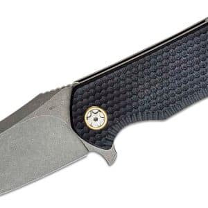 Boker Plus Golem - 3.5", D2, Dark Stonewashed, Plain Edge, Black G10 (01BO192)