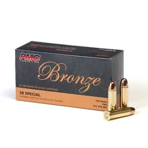 PMC Bronze - 38 Spl, 132gr, FMJ, Box of 50 (PMC38G)