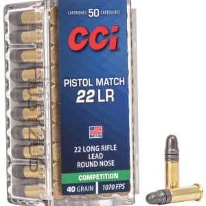 CCI Pistol Match - 22LR, 40gr, LRN, Box of 50 (51)
